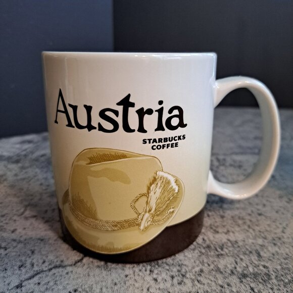 Starbucks Coffee Austria Mug 16oz Osterreich Global Icon Collectable Cup - Picture 1 of 7